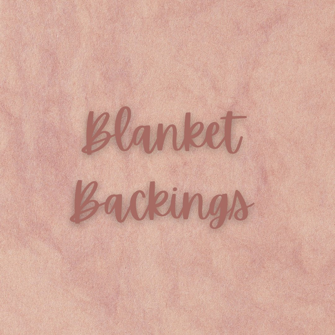 Blanket backings