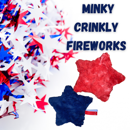 Minky crinkly firework
